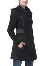 Load image into Gallery viewer, Kimi + Kai Women's "Miller" Wool Blend Hooded Walker Coat