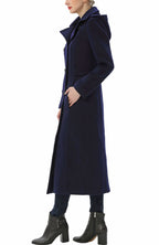Kimi + Kai Women's "Laila" Long Hooded Wool Walking Coat