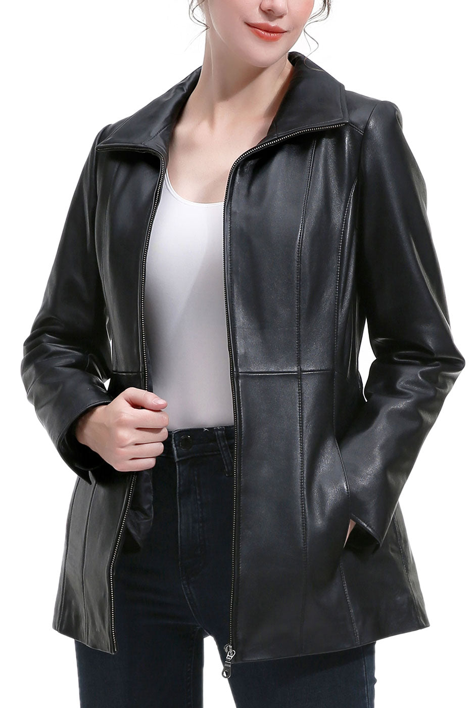 Kimi + Kai Women's "Amy" Leather Jacket