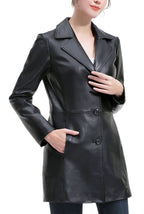 Kimi + Kai Women's "Rylee" Leather Walking Coat