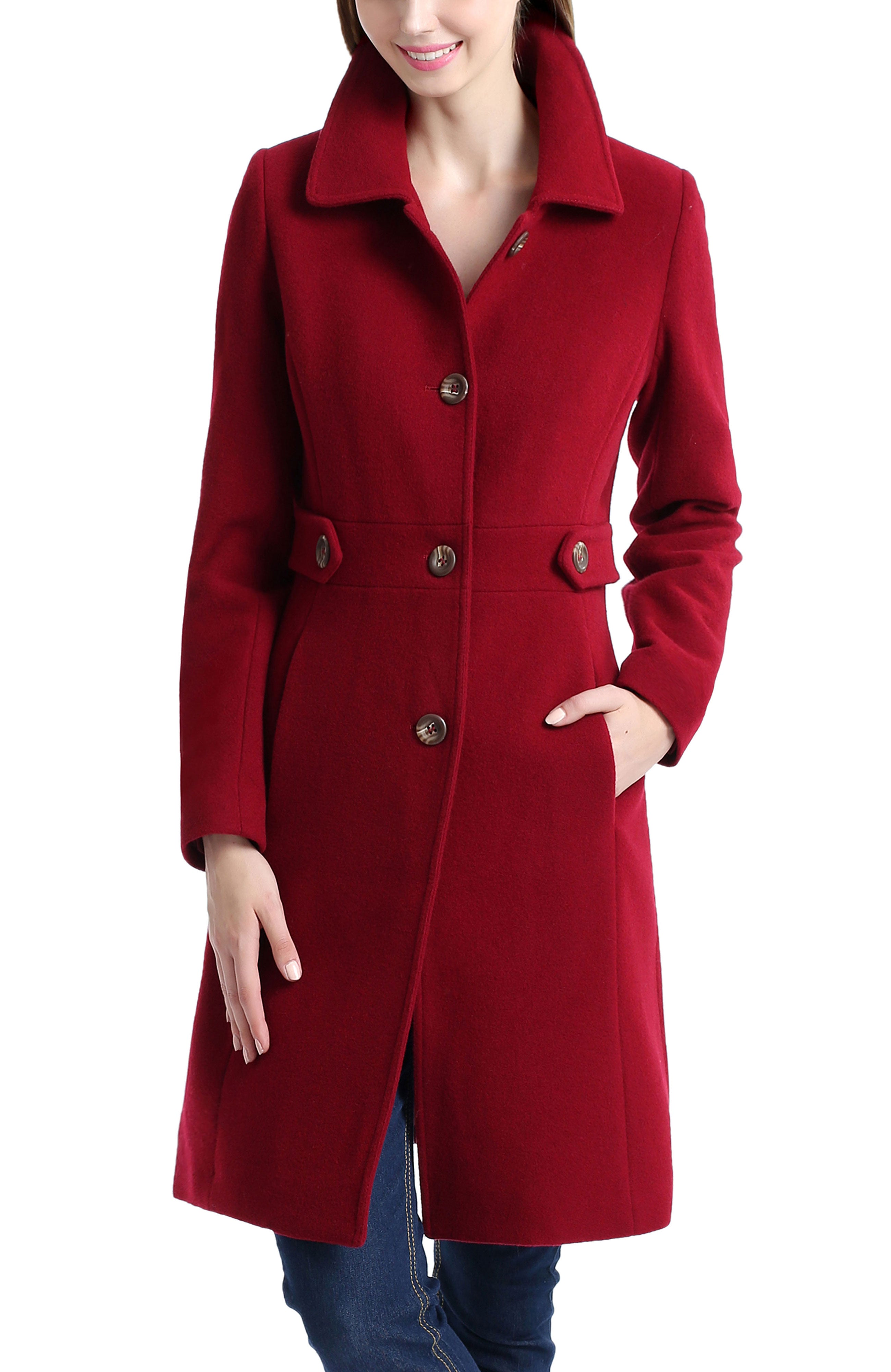 Kimi + Kai Women's "Elise" Wool Blend Walking Coat