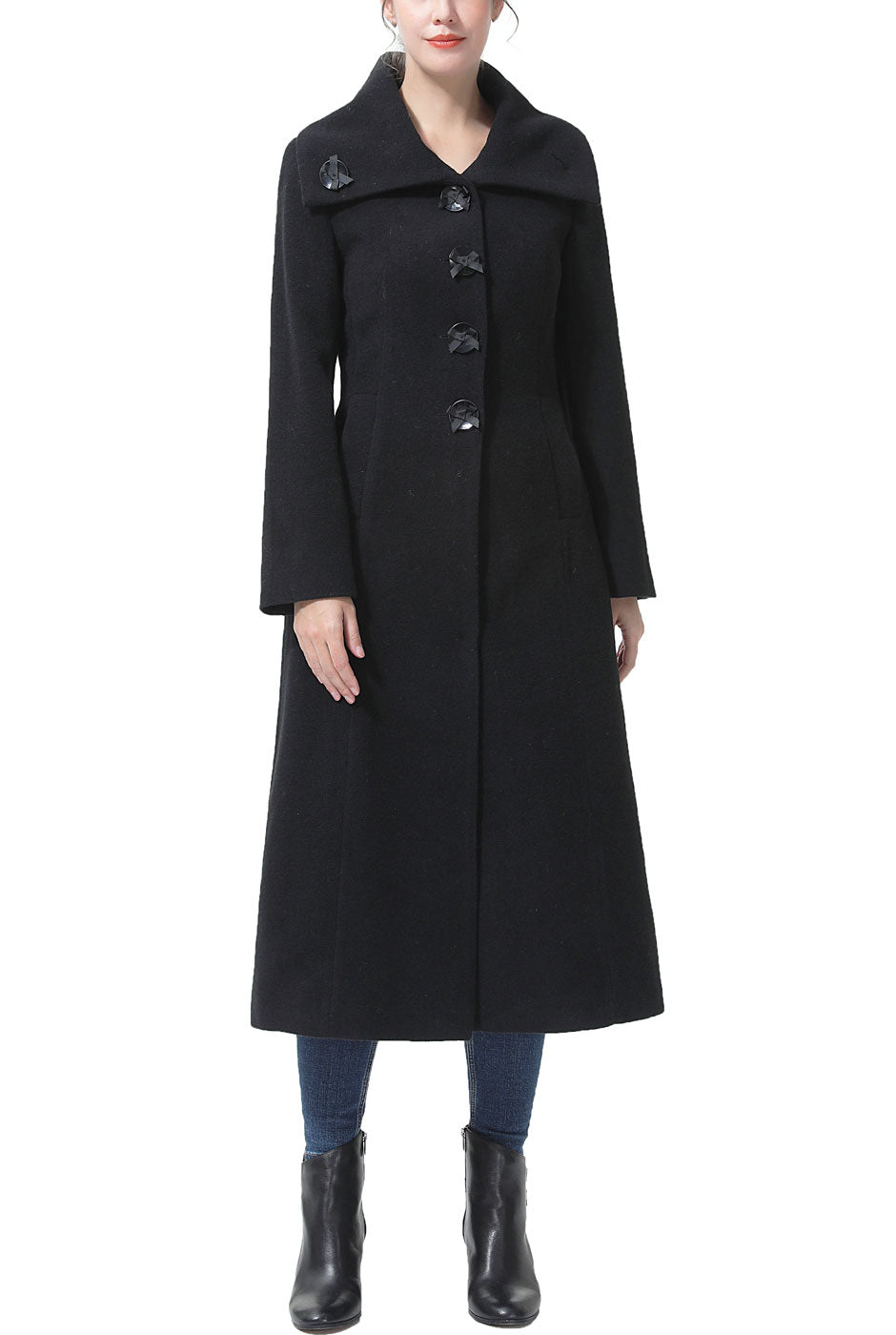 Kimi + Kai Women's "Kaeli" Wool Blend Maxi Coat