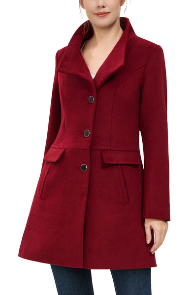 Kimi + Kai Women's "Olivia" Wool Blend Walking Coat