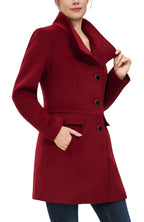 Kimi + Kai Women's "Olivia" Wool Blend Walking Coat