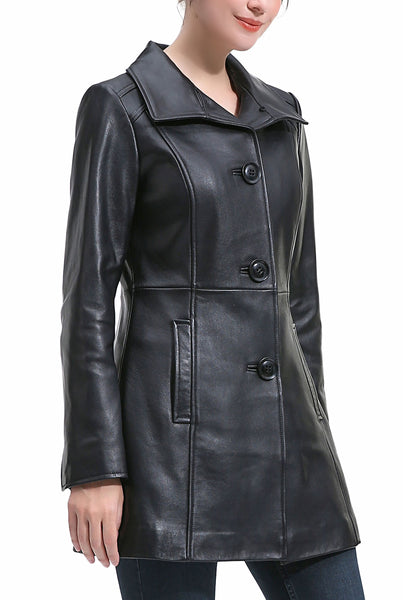 Kimi + Kai Women's "Ava" Leather Coat