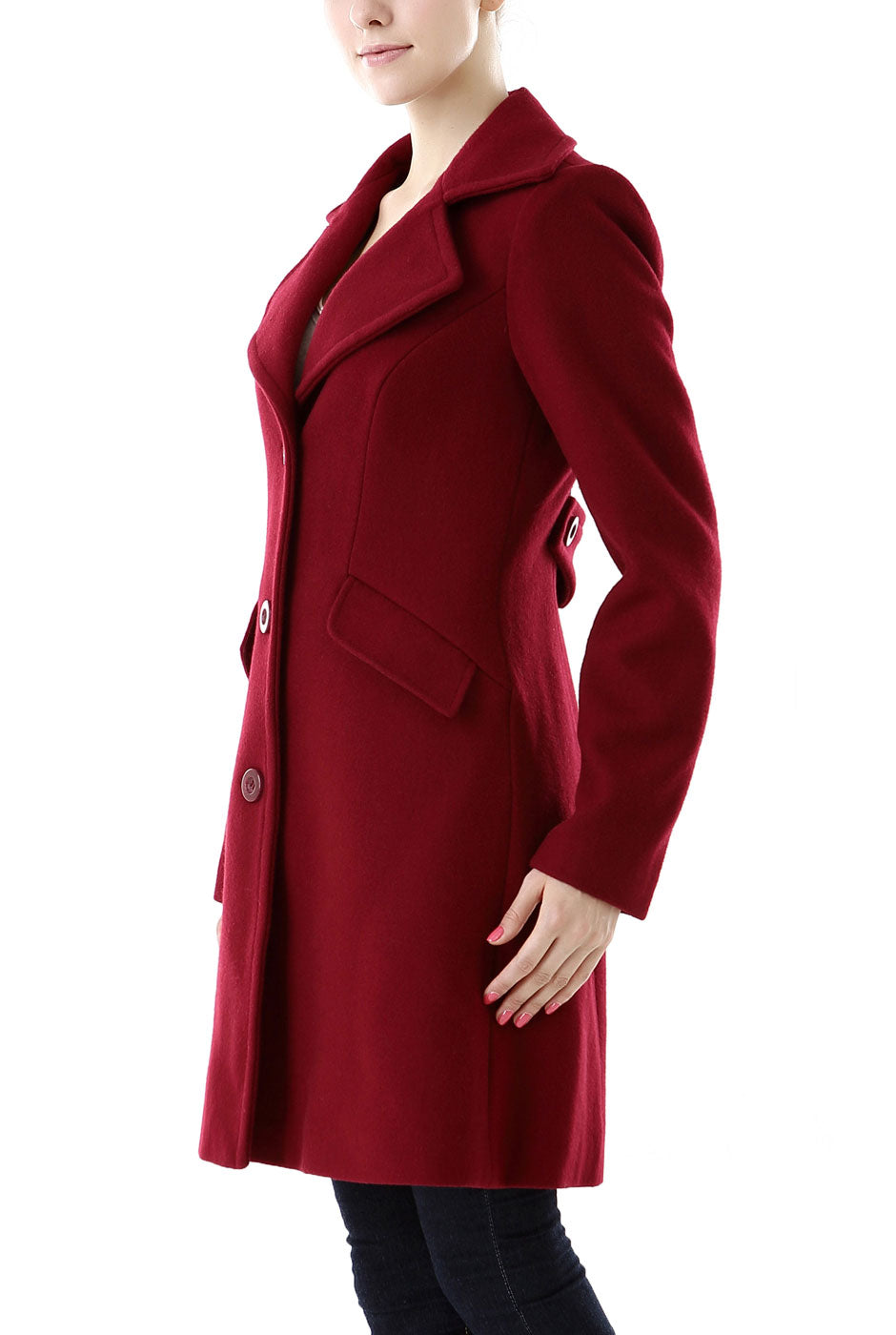 Kimi + Kai Women's "Sasha" Wool Blend Walking Coat