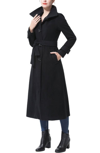 Kimi + Kai Women's "Kataleya" Belted Wool Blend Long Coat