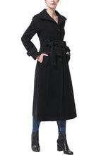 Load image into Gallery viewer, Kimi + Kai Women's "Kataleya" Belted Wool Blend Long Coat