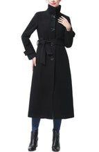 Load image into Gallery viewer, Kimi + Kai Women's "Kataleya" Belted Wool Blend Long Coat