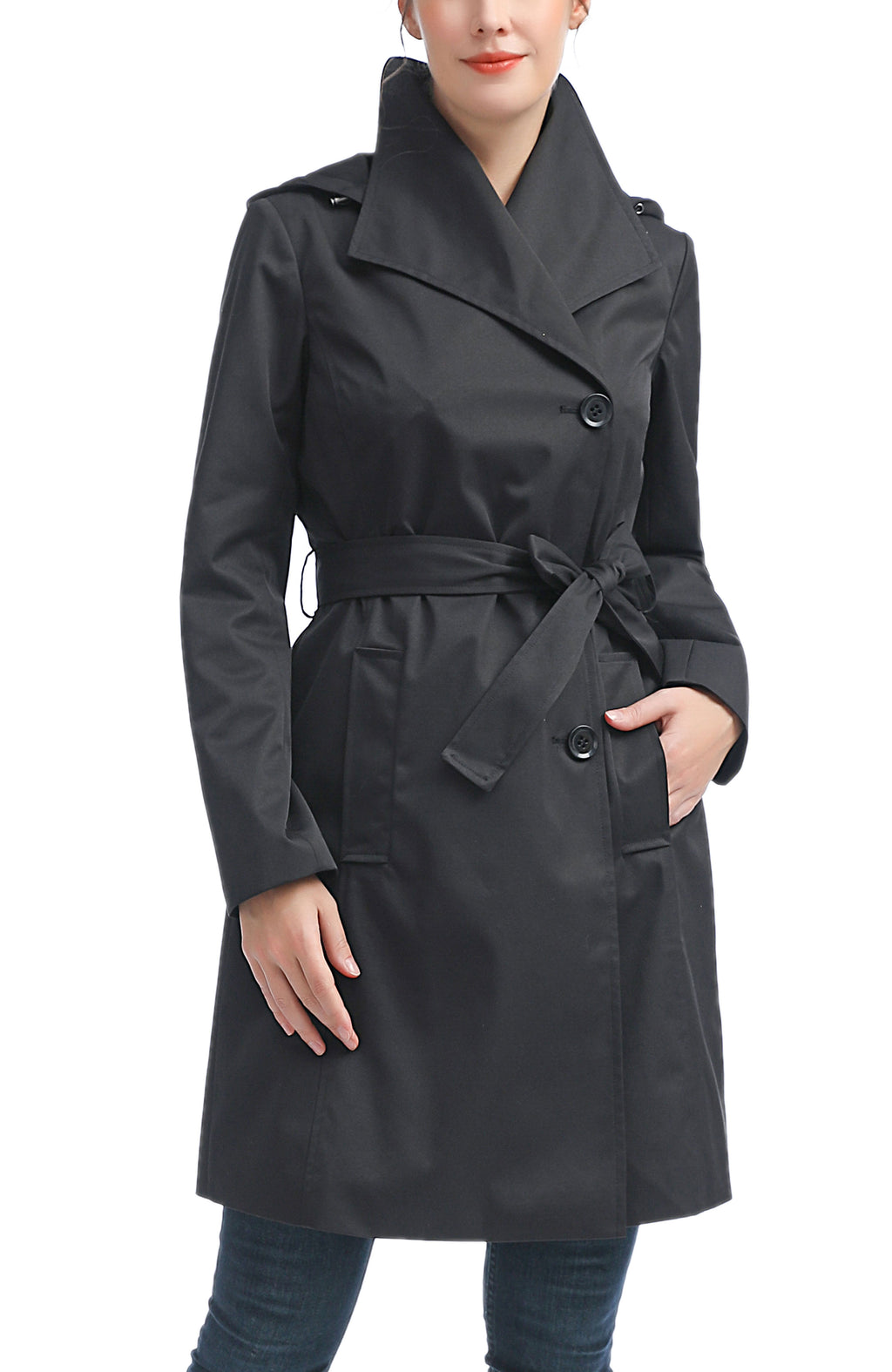 Kimi + Kai Women's "Elsa" Hooded Trench Coat