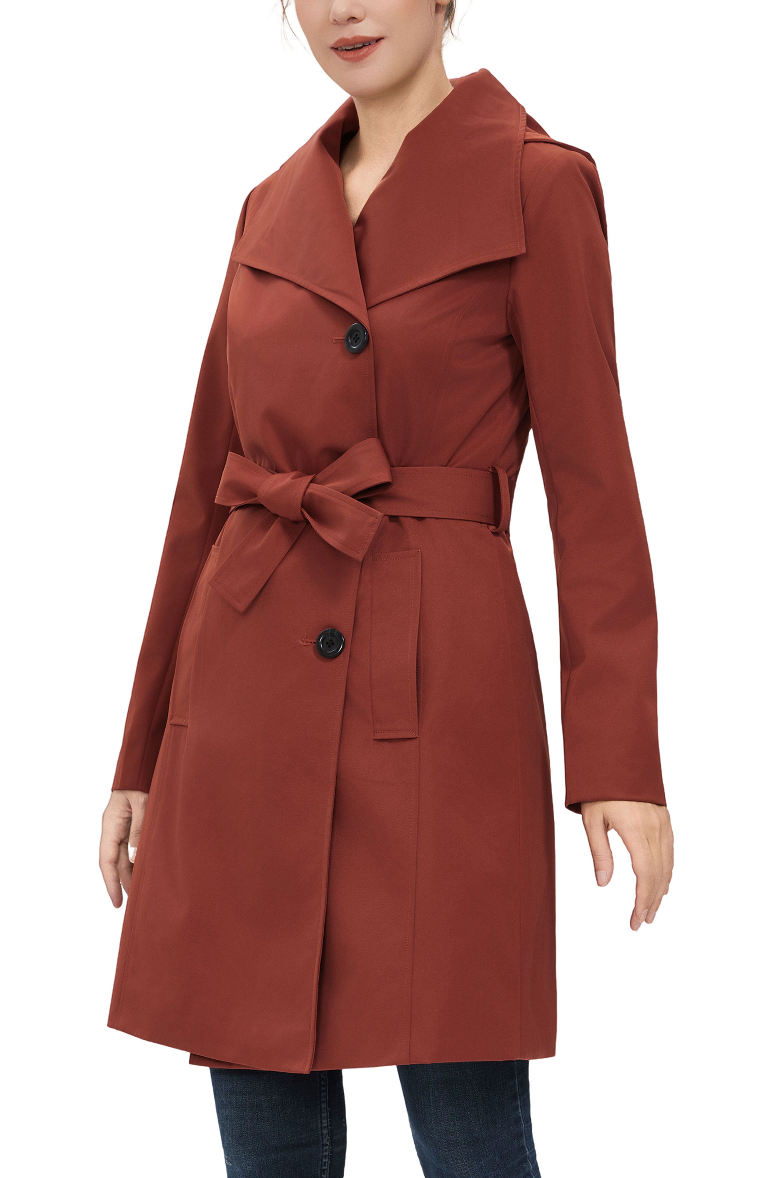 Kimi + Kai Women's "Elsa" Hooded Trench Coat