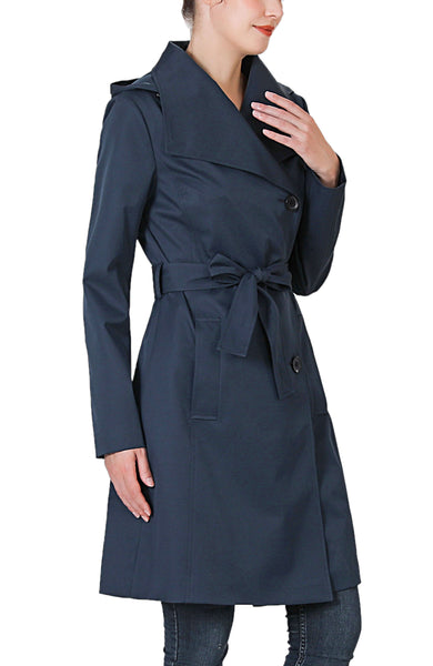 Kimi + Kai Women's "Elsa" Hooded Trench Coat