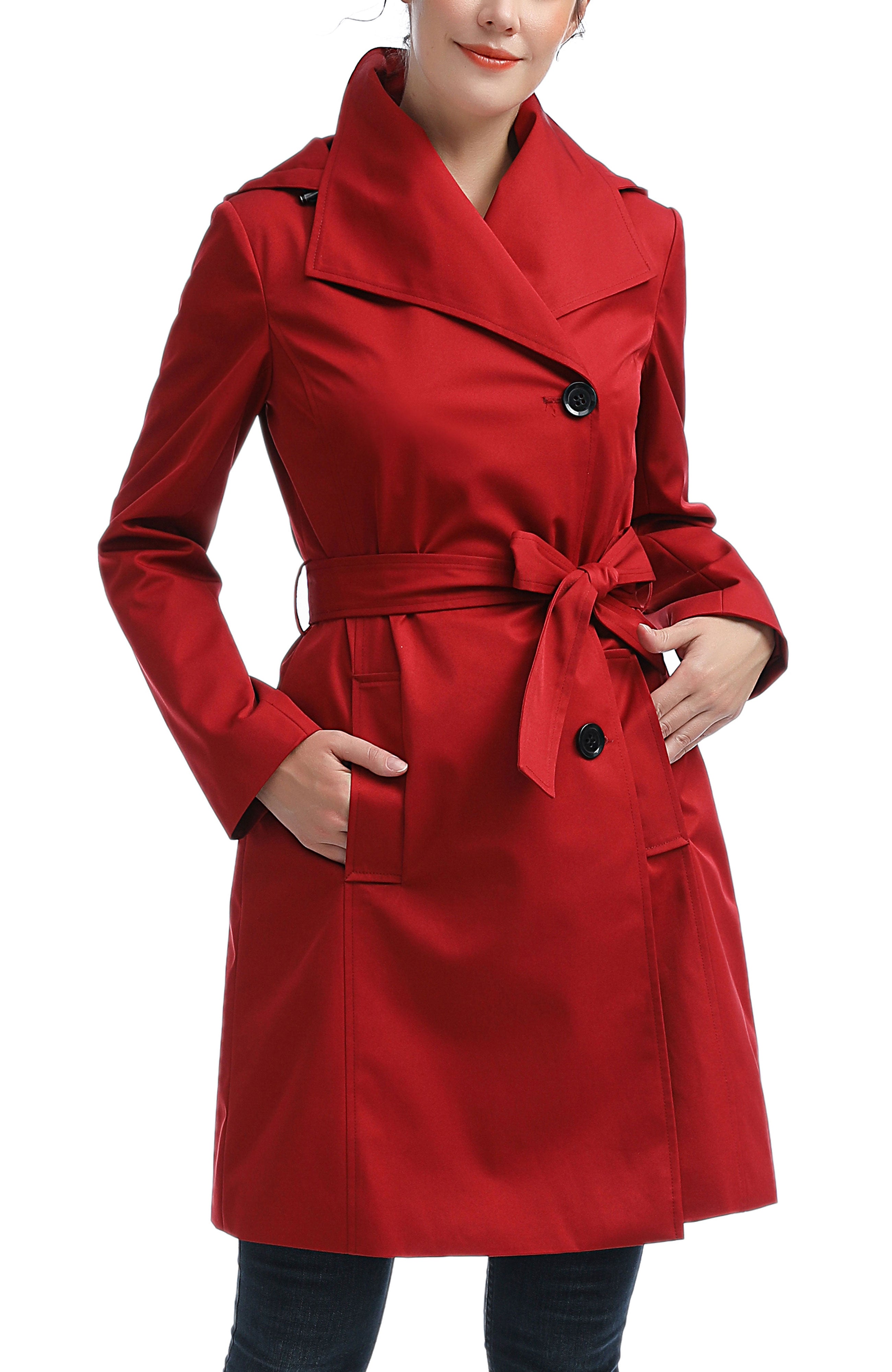 Kimi + Kai Women's "Elsa" Hooded Trench Coat