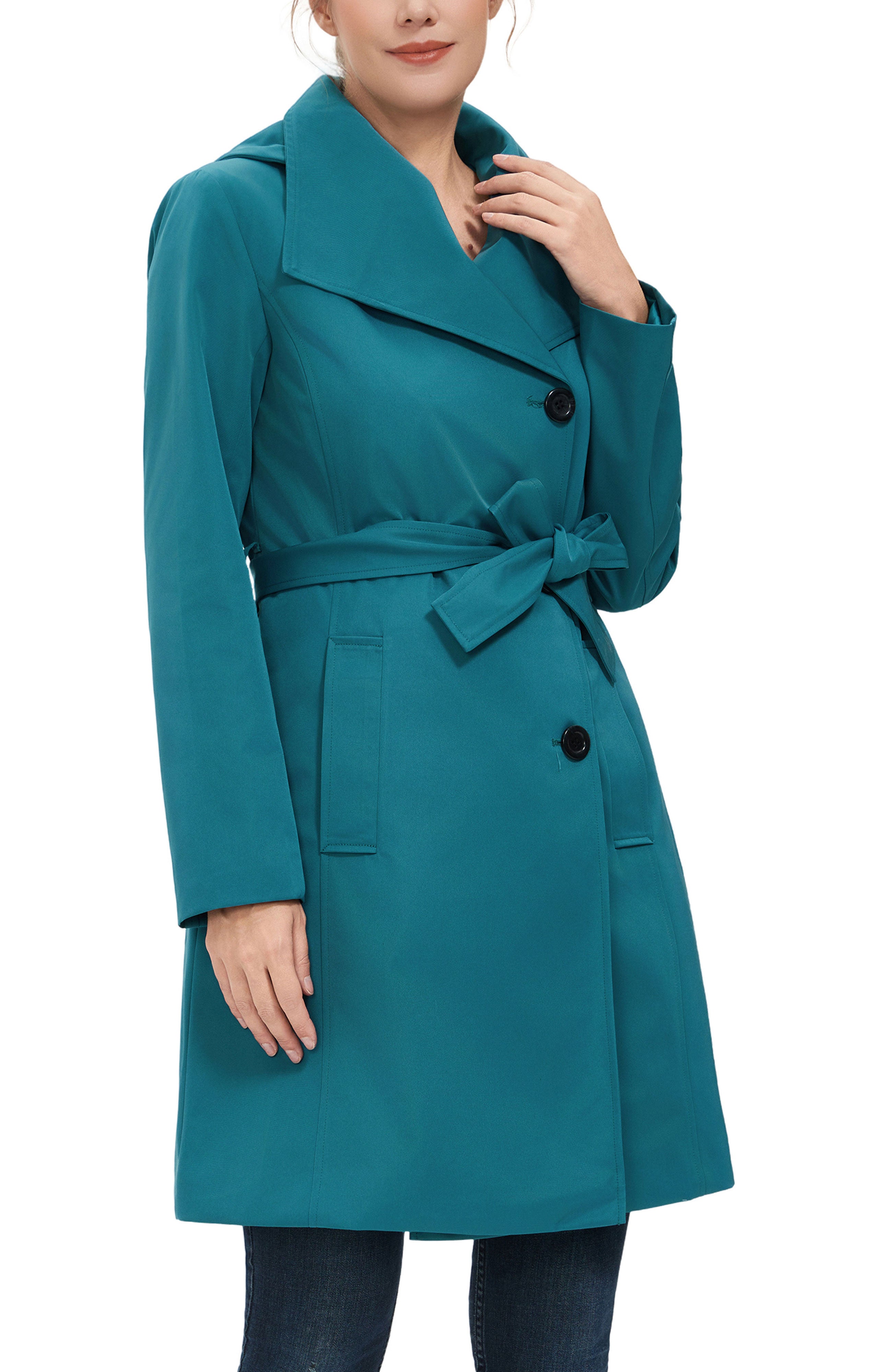 Kimi + Kai Women's "Elsa" Hooded Trench Coat