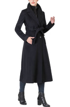 Load image into Gallery viewer, Kimi + Kai Women's "Rosalie" Wool Blend Long Belted Coat