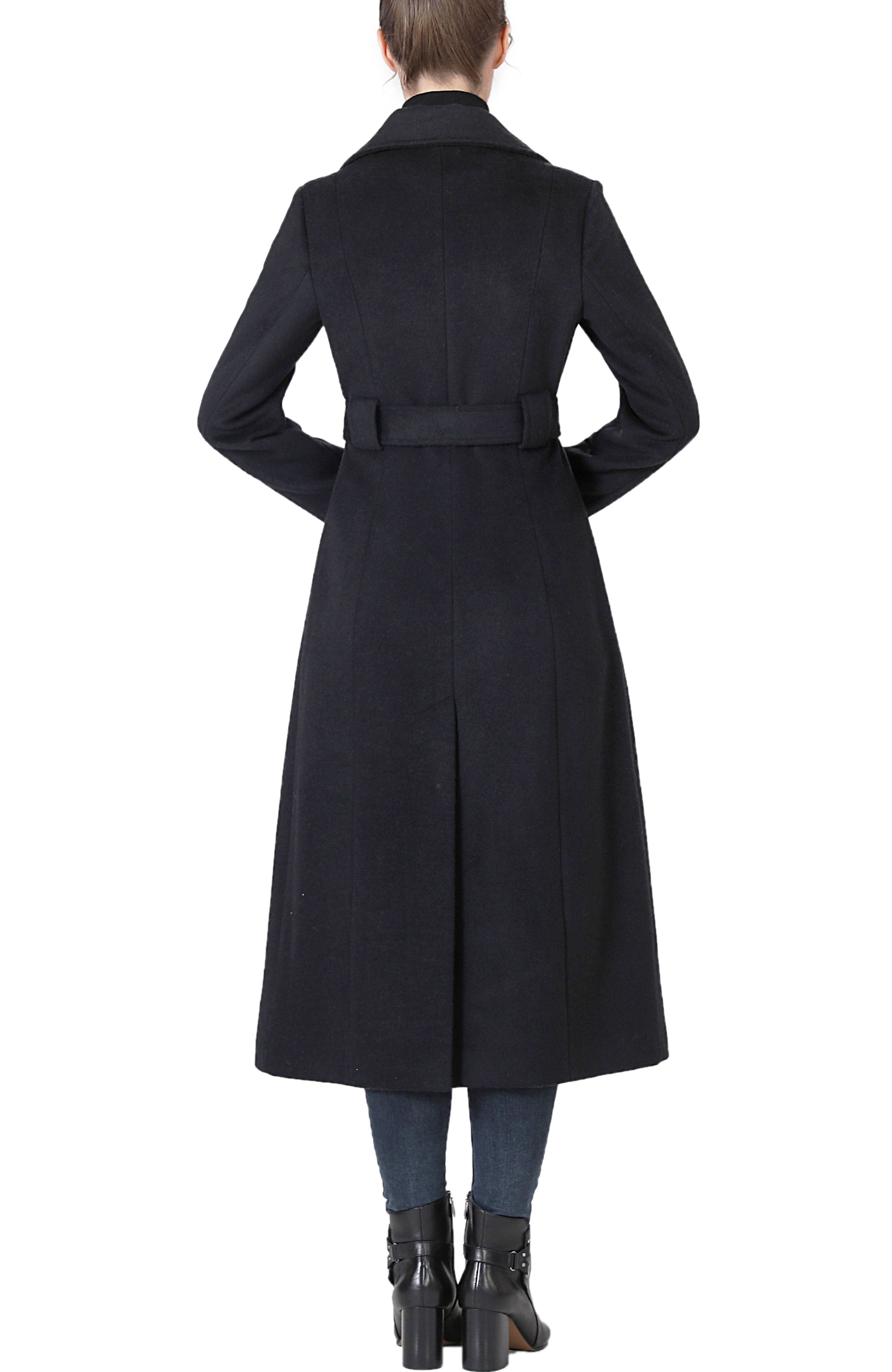 Kimi + Kai Women's "Rosalie" Wool Blend Long Belted Coat