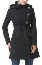 Kimi + Kai Women's "Andie" Wool Blend Hooded Coat