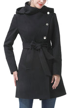 Load image into Gallery viewer, Kimi + Kai Women's "Andie" Wool Blend Hooded Coat