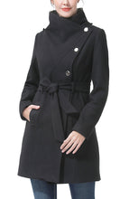 Load image into Gallery viewer, Kimi + Kai Women's "Andie" Wool Blend Hooded Coat