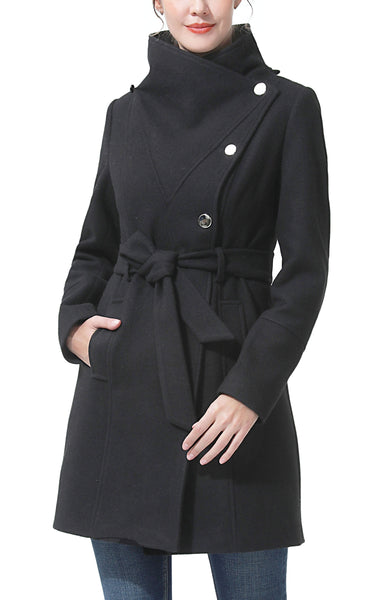 Kimi + Kai Women's "Andie" Wool Blend Hooded Coat