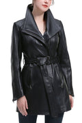 Kimi + Kai Women's "Ada" Leather Trench Coat