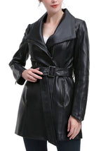 Kimi + Kai Women's "Ada" Leather Trench Coat