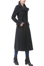 Load image into Gallery viewer, Kimi + Kai Women's "Charlotte" Long Wool Blend Coat
