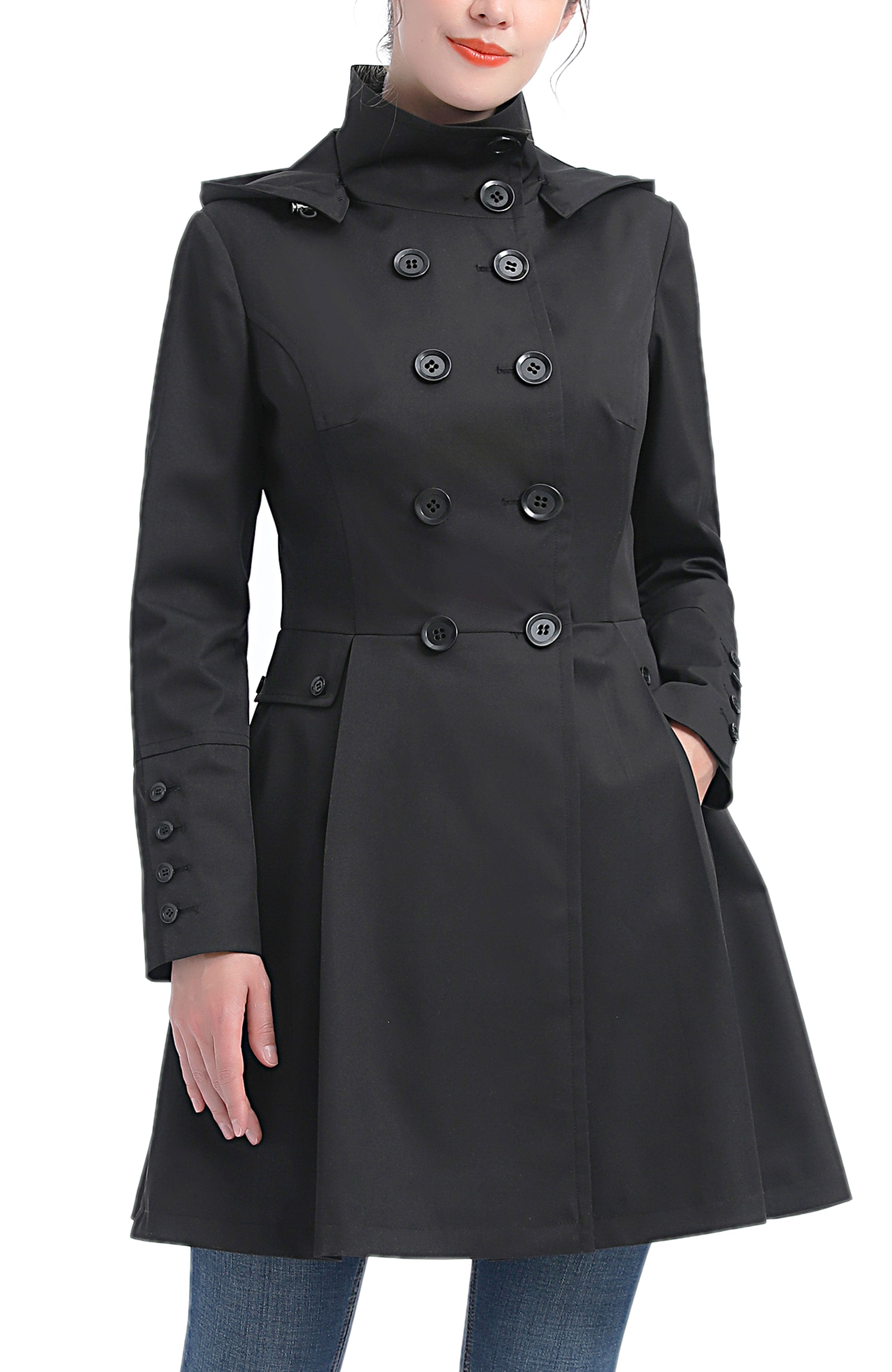 Kimi + Kai Women's "Adele" Hooded Trench Coat