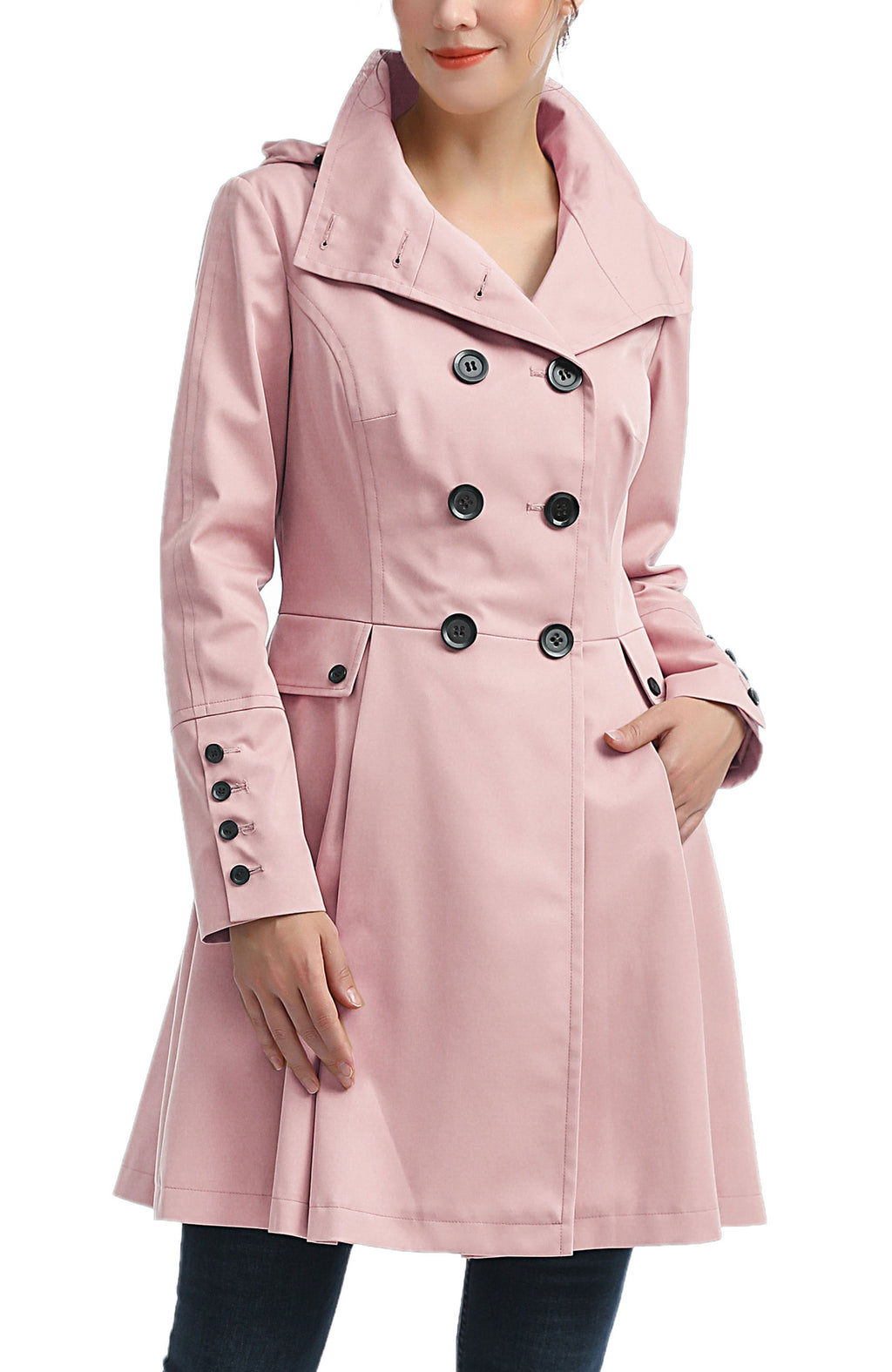 Kimi + Kai Women's "Adele" Hooded Trench Coat