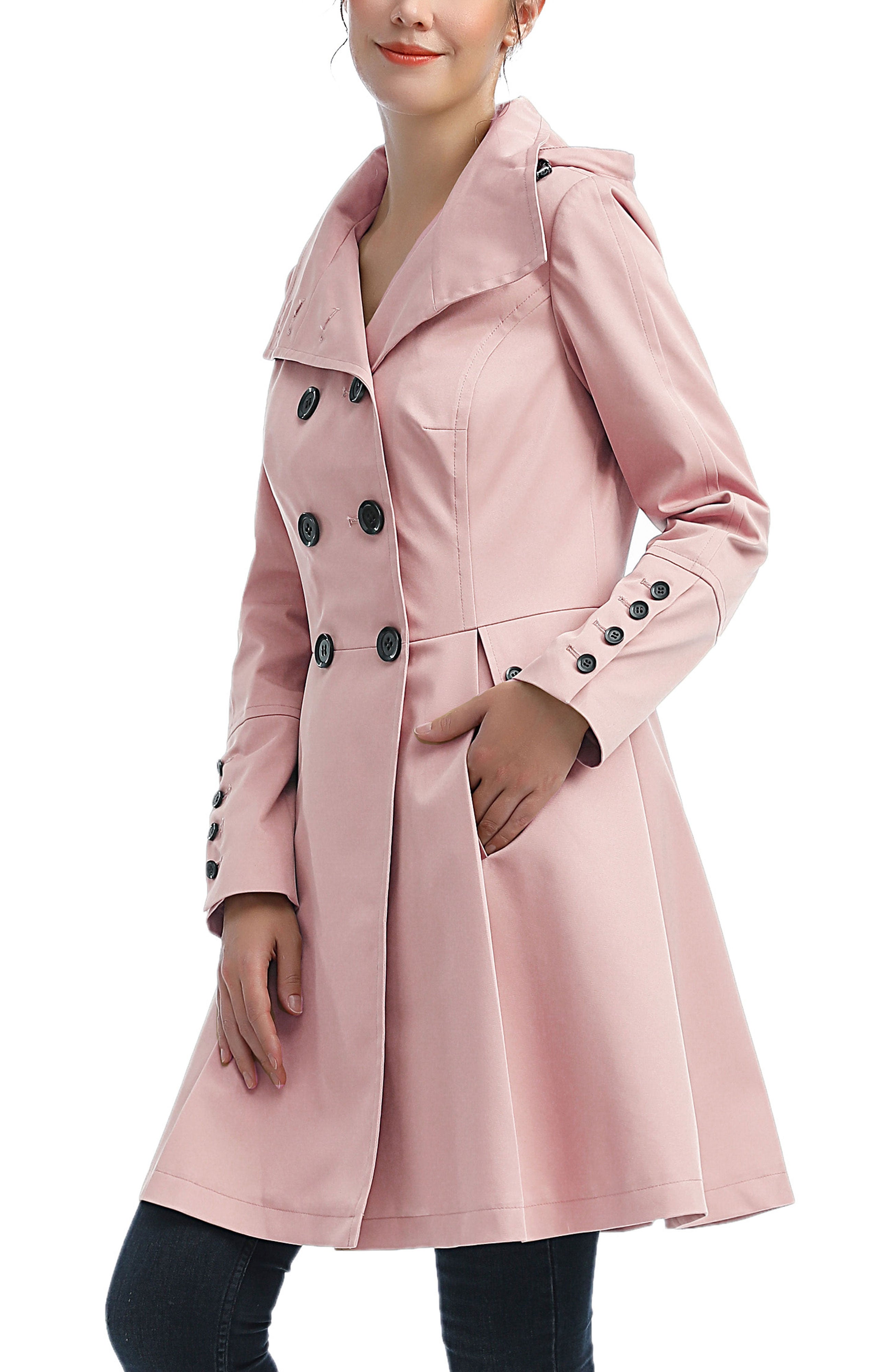 Kimi + Kai Women's "Adele" Hooded Trench Coat