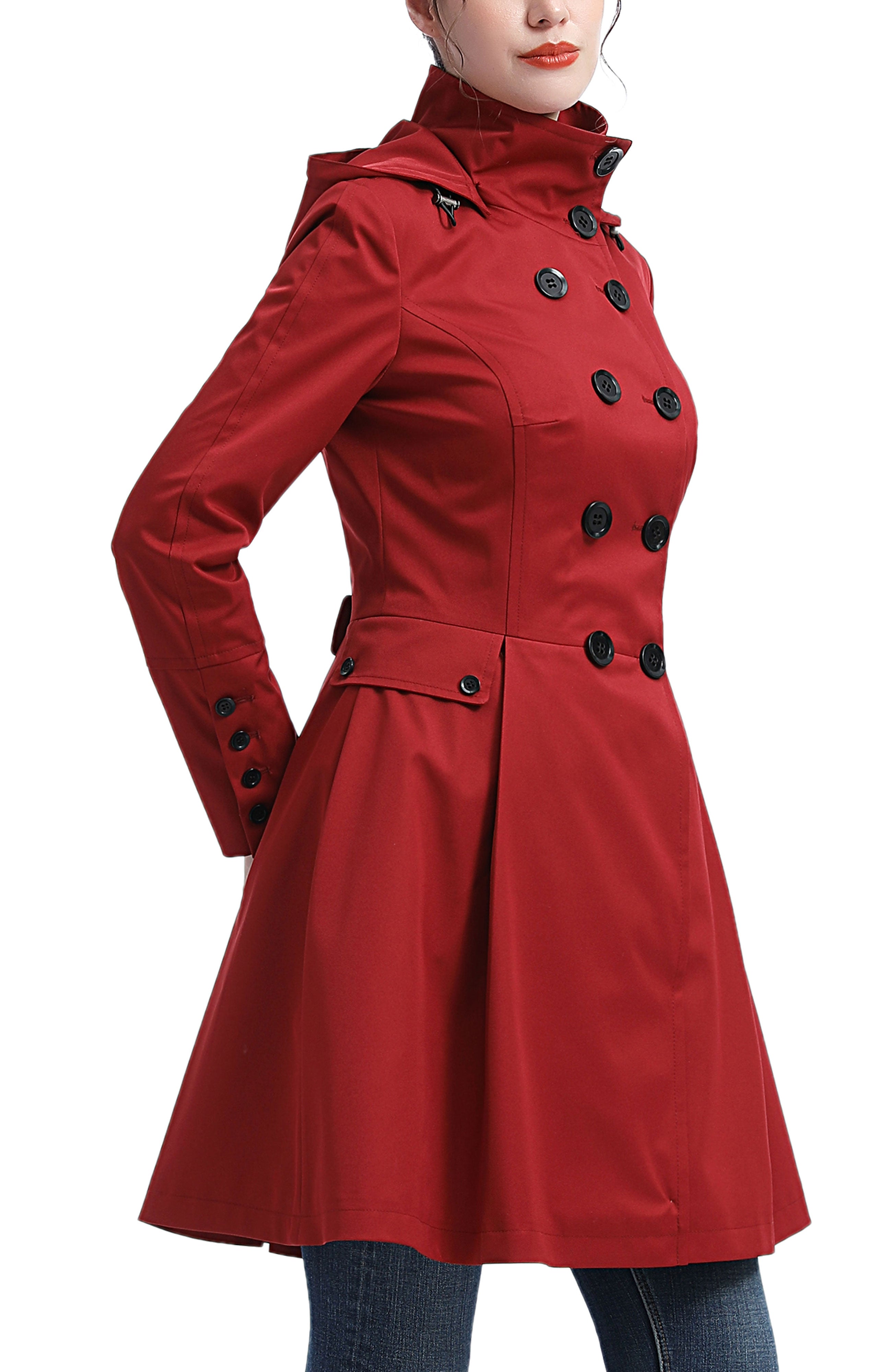 Kimi + Kai Women's "Adele" Hooded Trench Coat