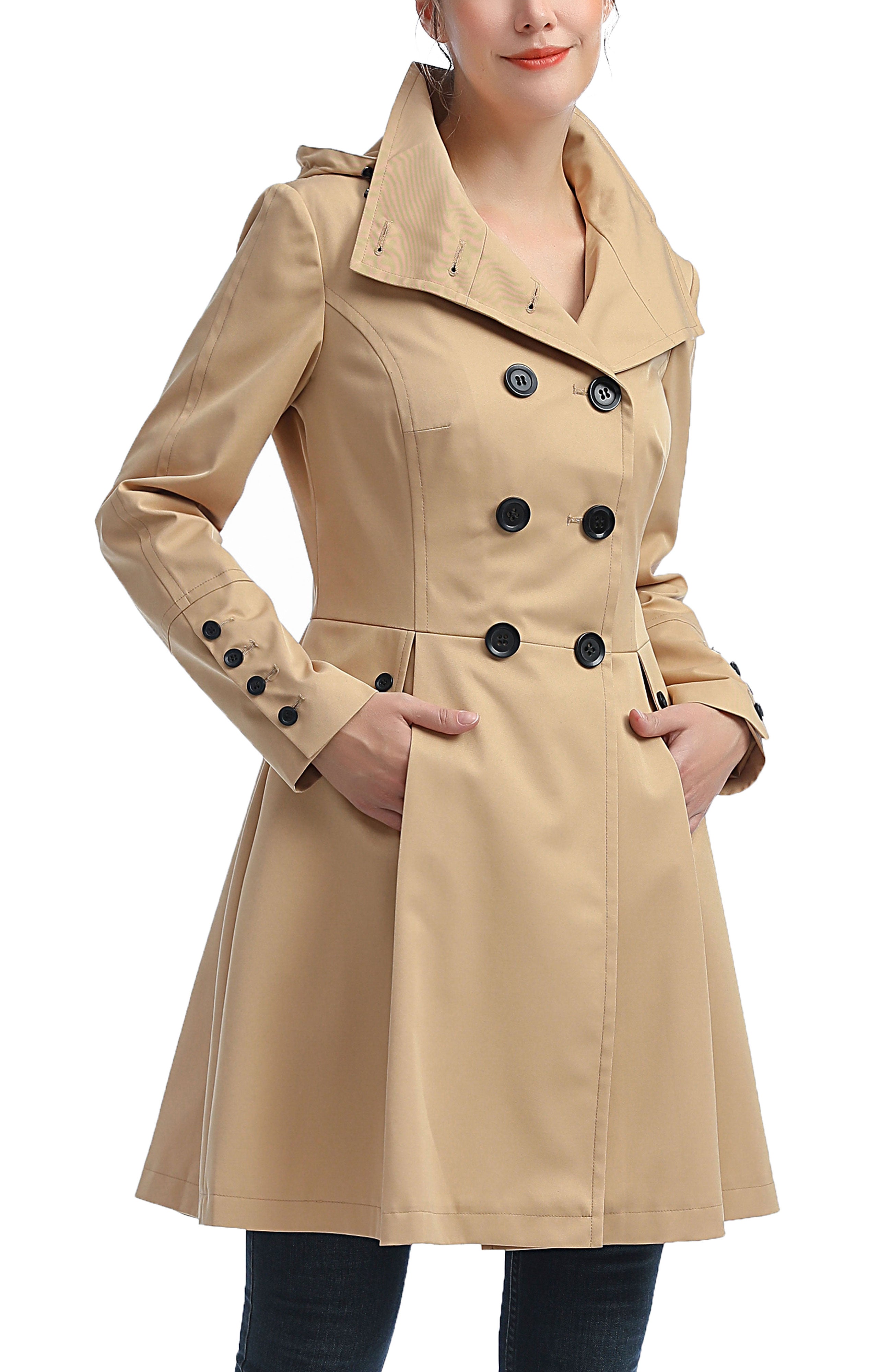 Kimi + Kai Women's "Adele" Hooded Trench Coat