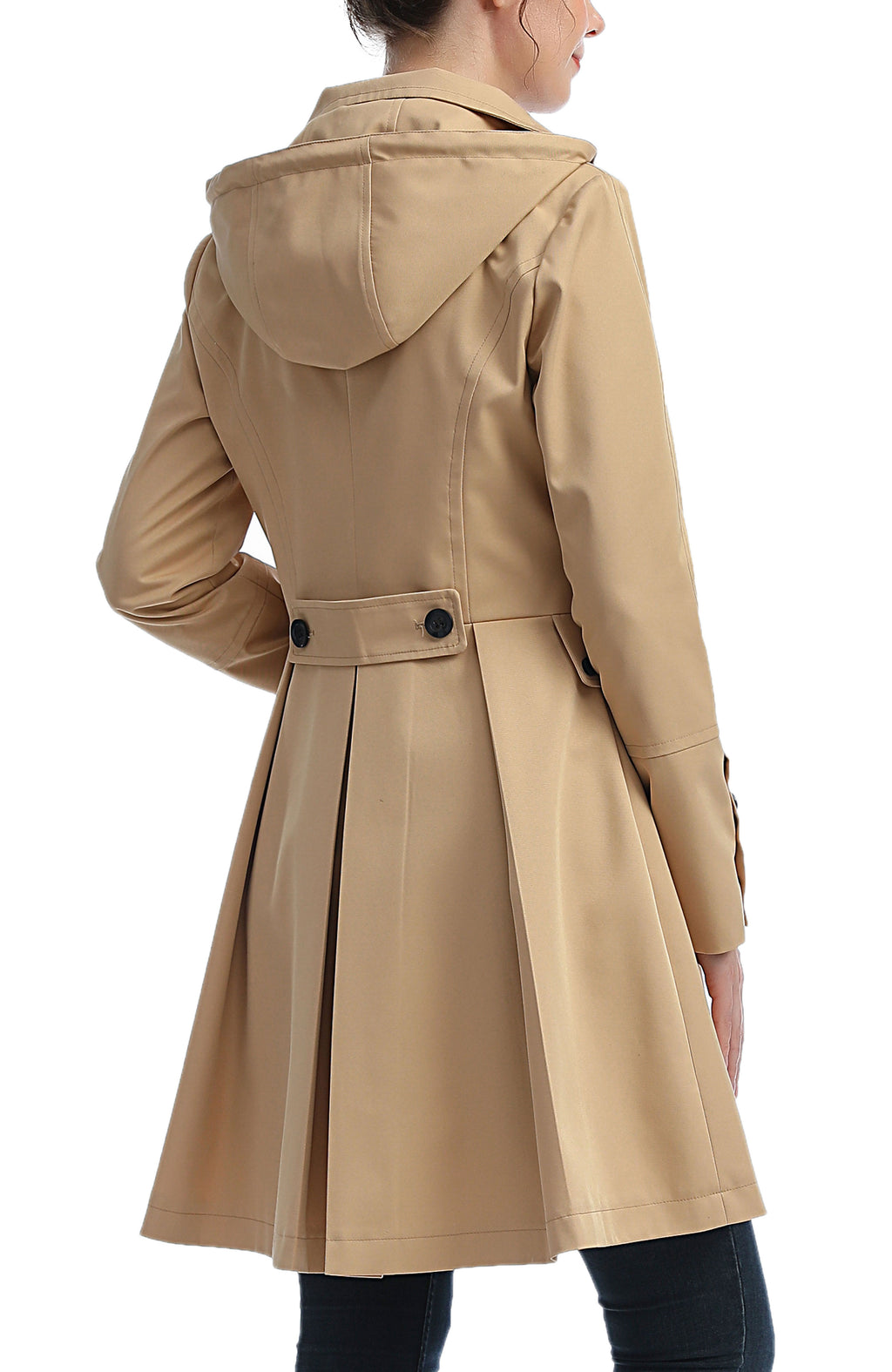 Kimi + Kai Women's "Adele" Hooded Trench Coat