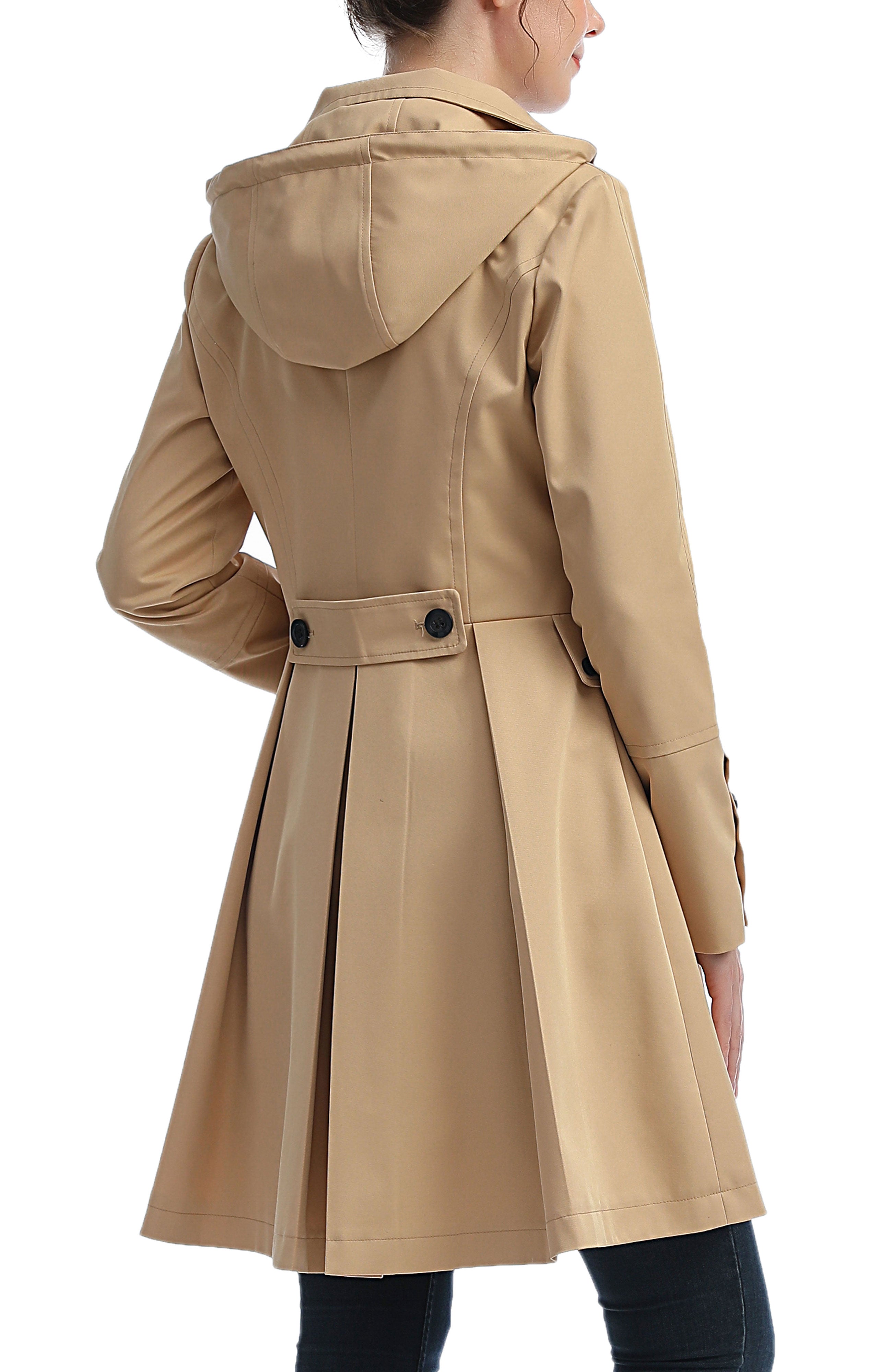 Kimi + Kai Women's "Adele" Hooded Trench Coat