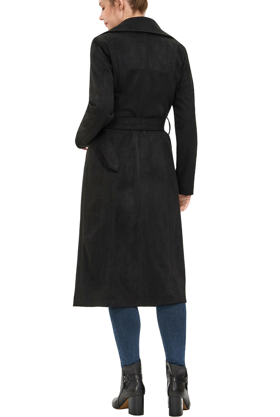 Kimi + Kai Women's "Natalia" Faux Suede Trench Coat