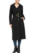 Kimi + Kai Women's "Natalia" Faux Suede Trench Coat