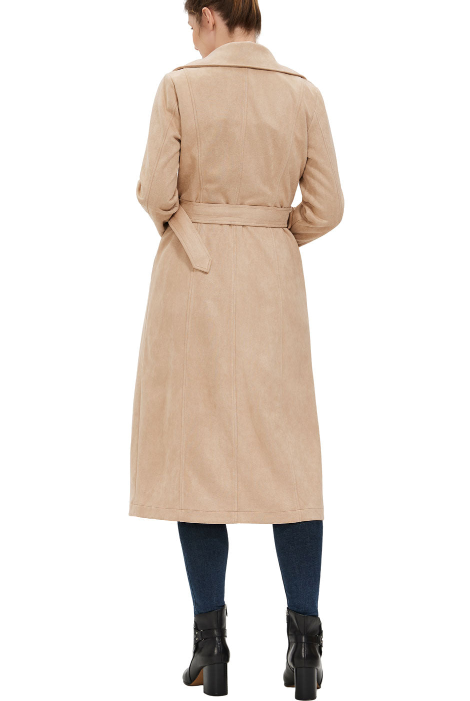 Kimi + Kai Women's "Natalia" Faux Suede Trench Coat