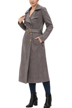 Kimi + Kai Women's "Natalia" Faux Suede Trench Coat