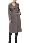Kimi + Kai Women's "Natalia" Faux Suede Trench Coat