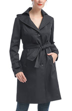 Kimi + Kai Women's "Adel" Waterproof Hooded Trench Coat