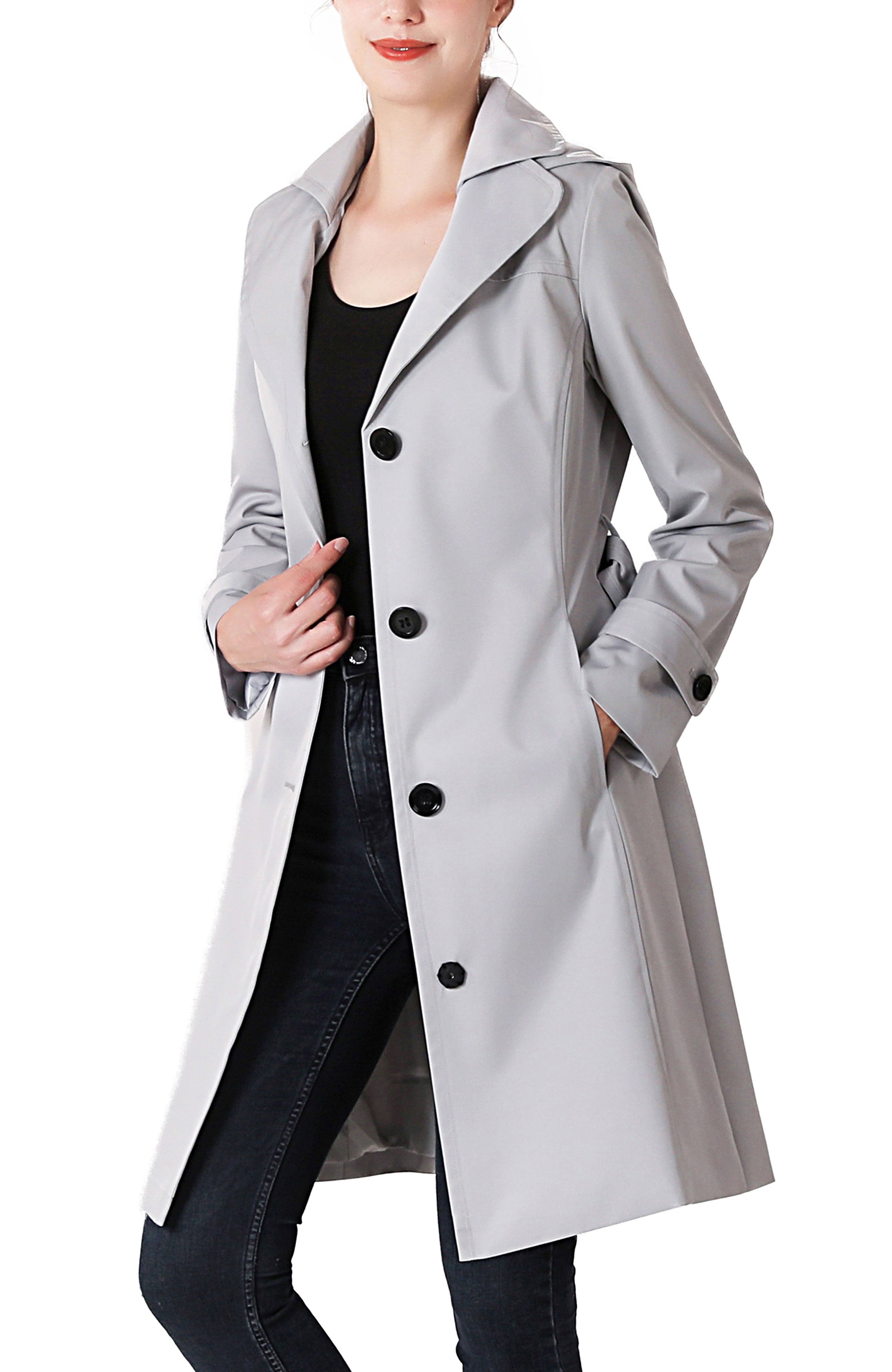 Kimi + Kai Women's "Adel" Waterproof Hooded Trench Coat