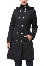 Kimi + Kai Women's "Samantha" Hooded Mid-Length Trench Coat
