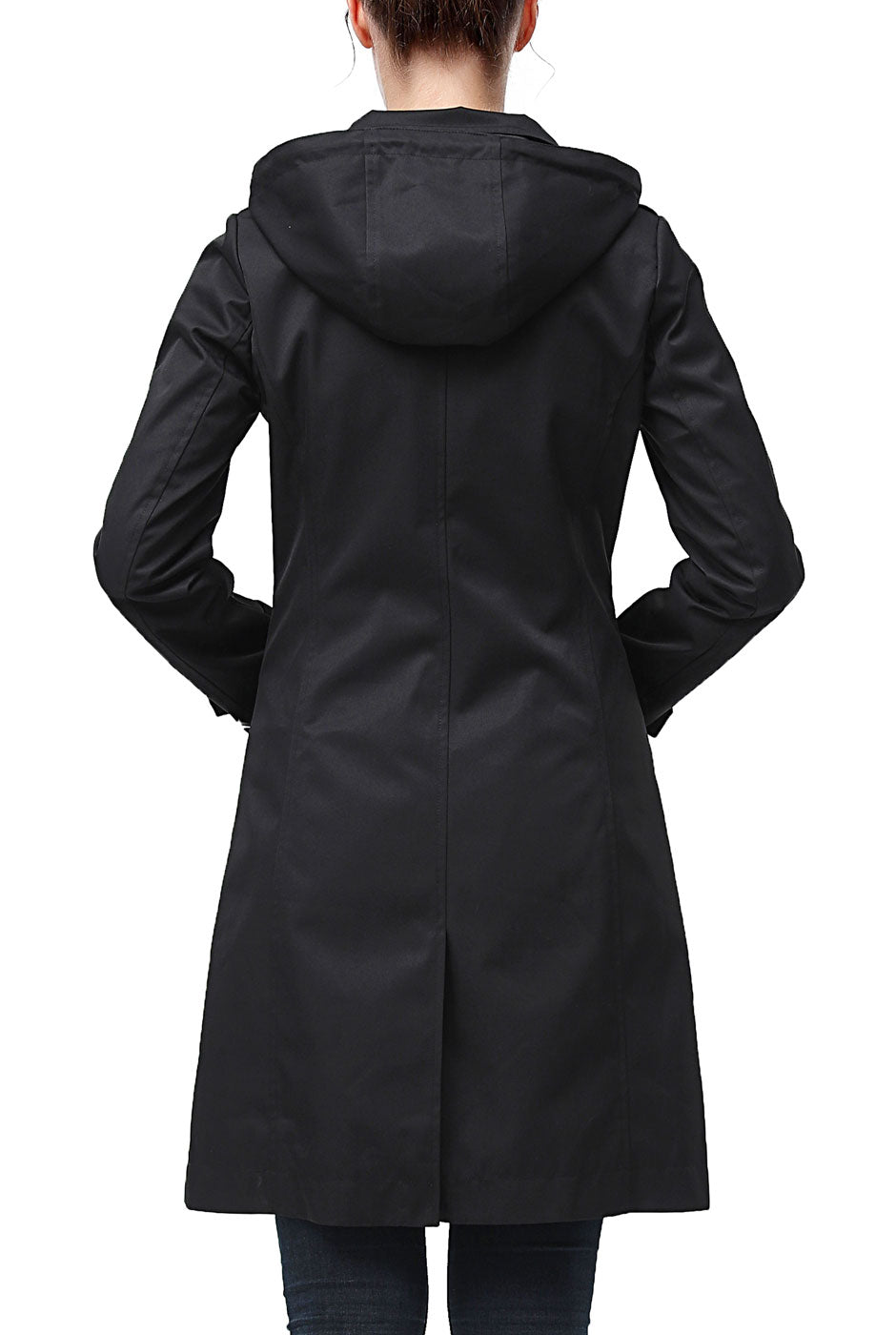 Kimi + Kai Women's "Samantha" Hooded Mid-Length Trench Coat