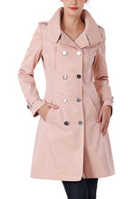 Load image into Gallery viewer, Kimi + Kai Women's "Samantha" Hooded Mid-Length Trench Coat