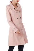 Kimi + Kai Women's "Samantha" Hooded Mid-Length Trench Coat