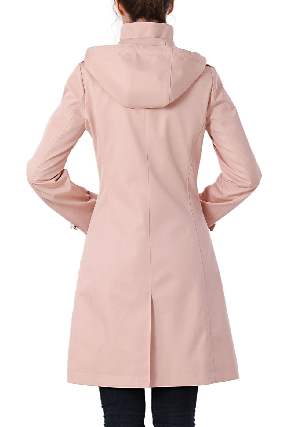 Kimi + Kai Women's "Samantha" Hooded Mid-Length Trench Coat