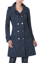 Load image into Gallery viewer, Kimi + Kai Women's "Samantha" Hooded Mid-Length Trench Coat