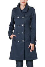 Kimi + Kai Women's "Samantha" Hooded Mid-Length Trench Coat