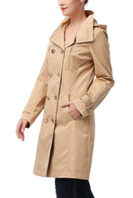 Load image into Gallery viewer, Kimi + Kai Women's "Samantha" Hooded Mid-Length Trench Coat