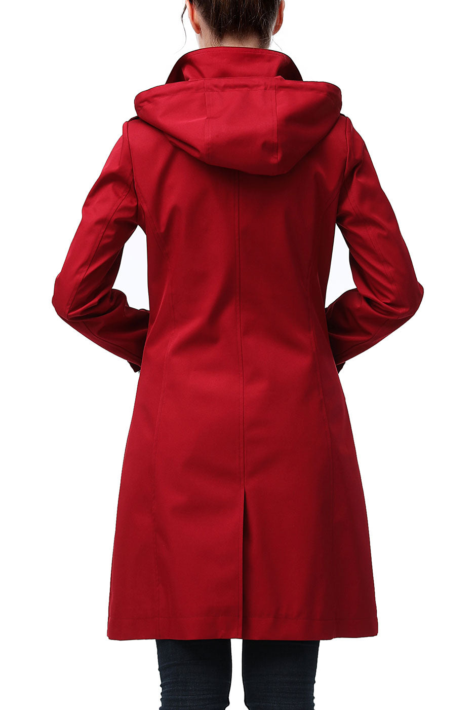 Kimi + Kai Women's "Samantha" Hooded Mid-Length Trench Coat